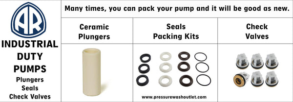 WATER SEALS & PACKING KITS for AR PUMPS